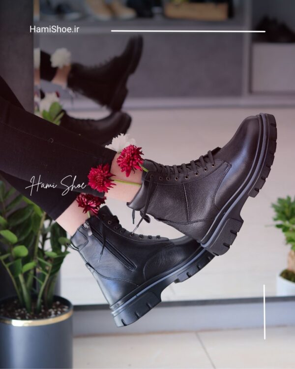 نیم بوت طبی چرم طبیعی زنانه مدل ساپینو
