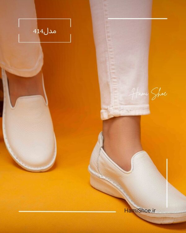 کفش تمام چرم طبی زنانه معراج مدل 414 در 5 رنگ - Image 3