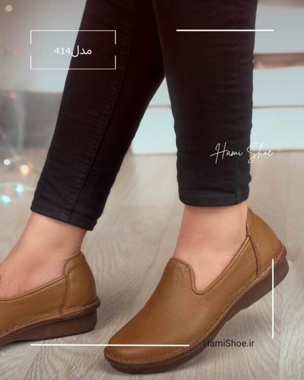 کفش تمام چرم طبی زنانه معراج مدل 414 در 5 رنگ - Image 4