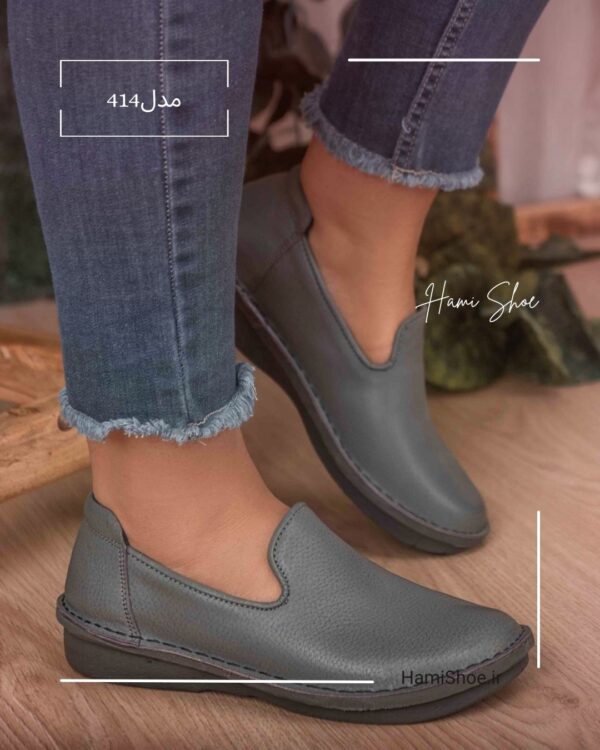 کفش تمام چرم طبی زنانه معراج مدل 414 در 5 رنگ - Image 5